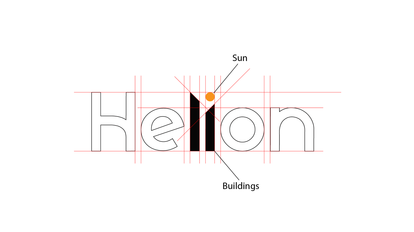 Helion — Interior Design & Development Logo Design presentation 3