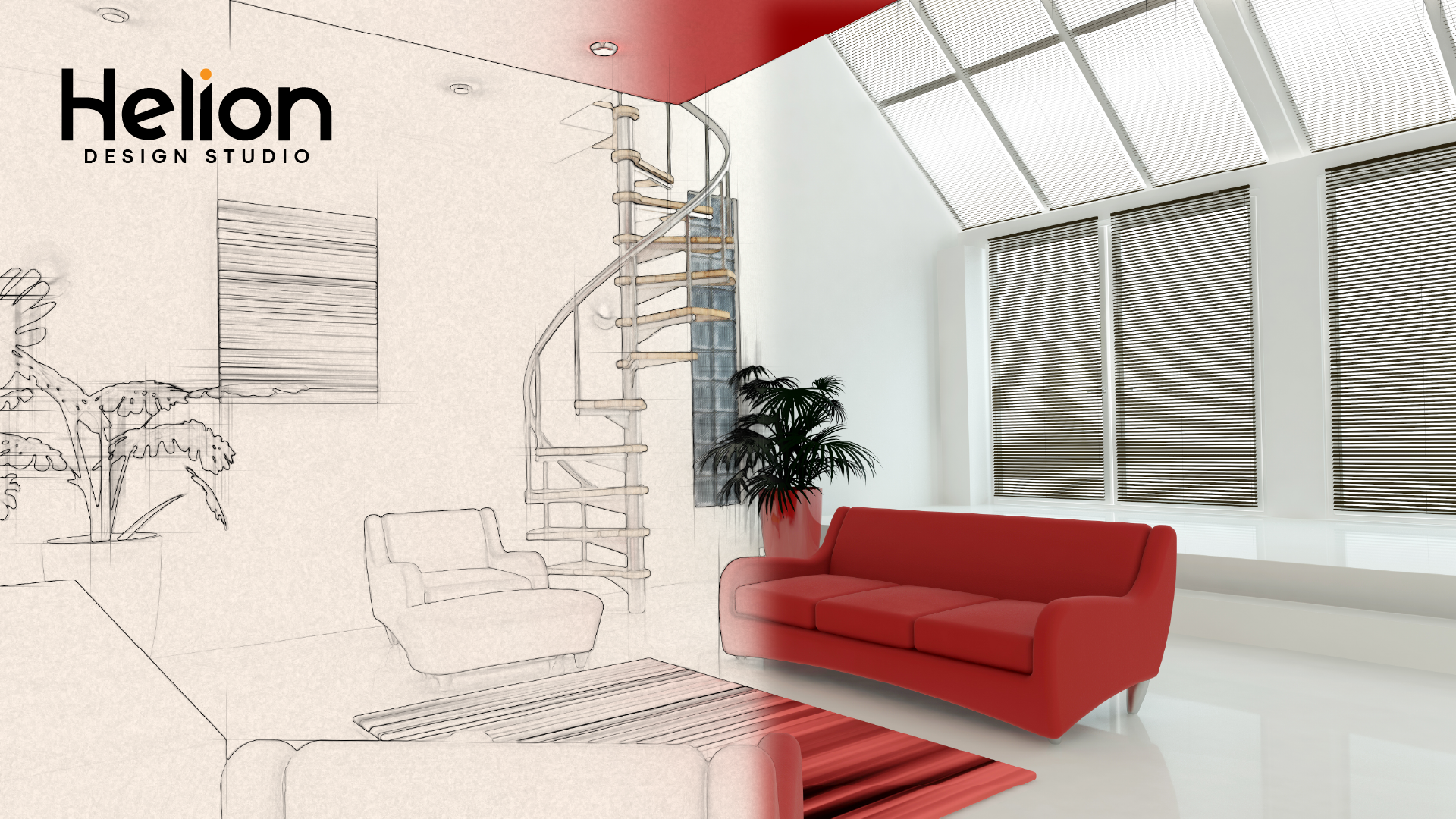 Helion — Interior Design & Development Logo Design presentation 5
