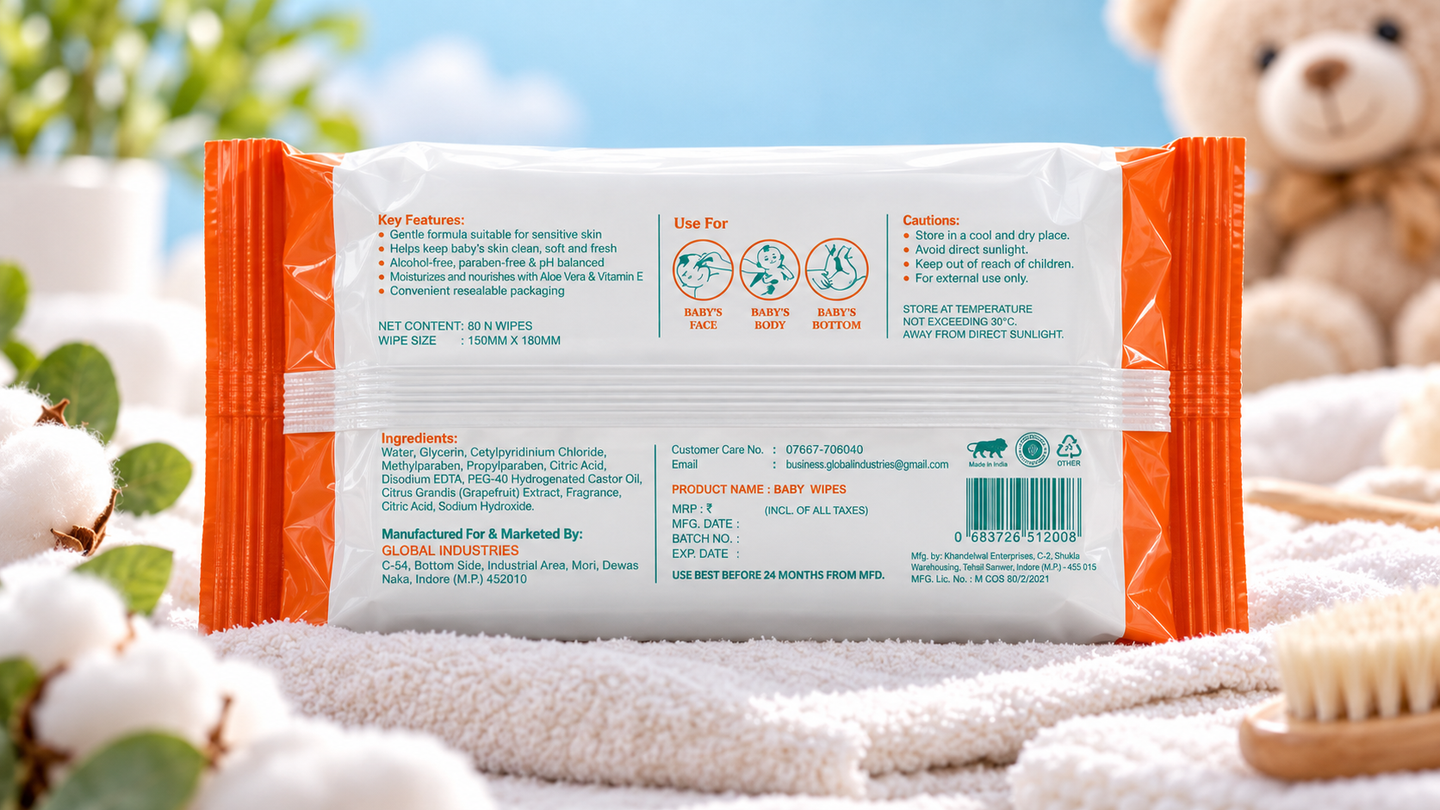 Kosmed — Baby Wipes Logo & Packaging Design presentation 5