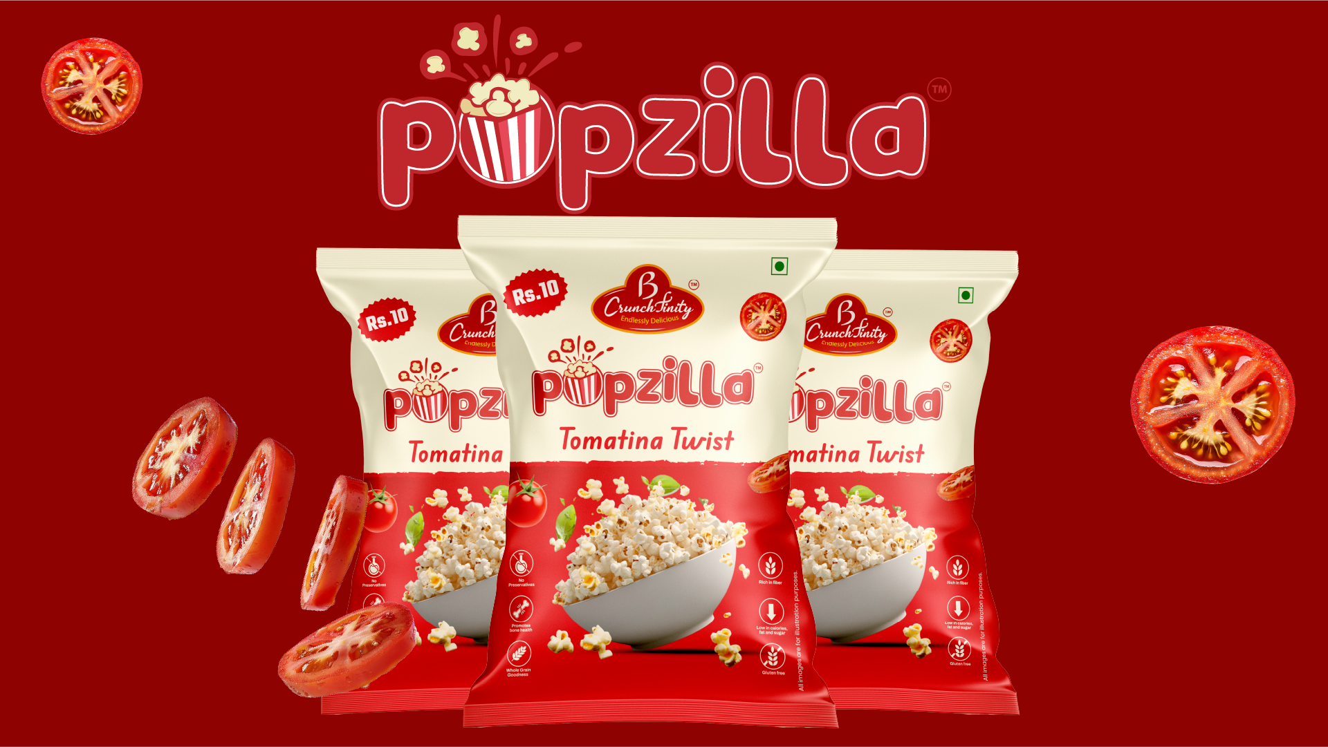Popzilla — Popcorn Branding & Packaging Design presentation 2