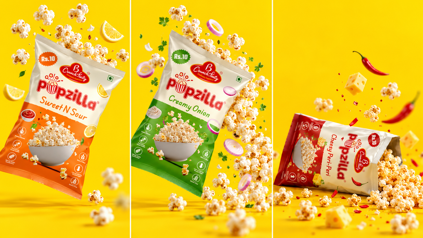 Popzilla — Popcorn Branding & Packaging Design presentation 5